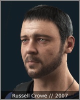 Russell Crowe - Gladiator - face 3d model