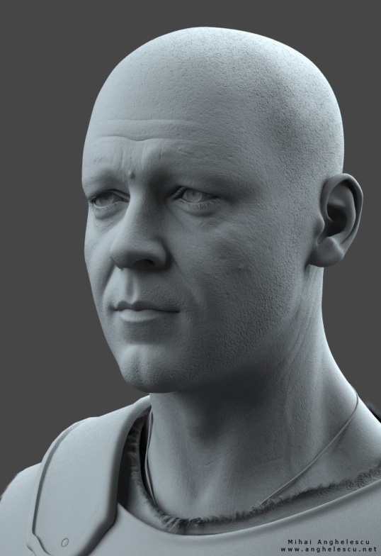 3d Russell Crowe without texture